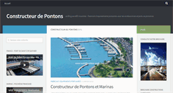 Desktop Screenshot of constructeur-ponton.com